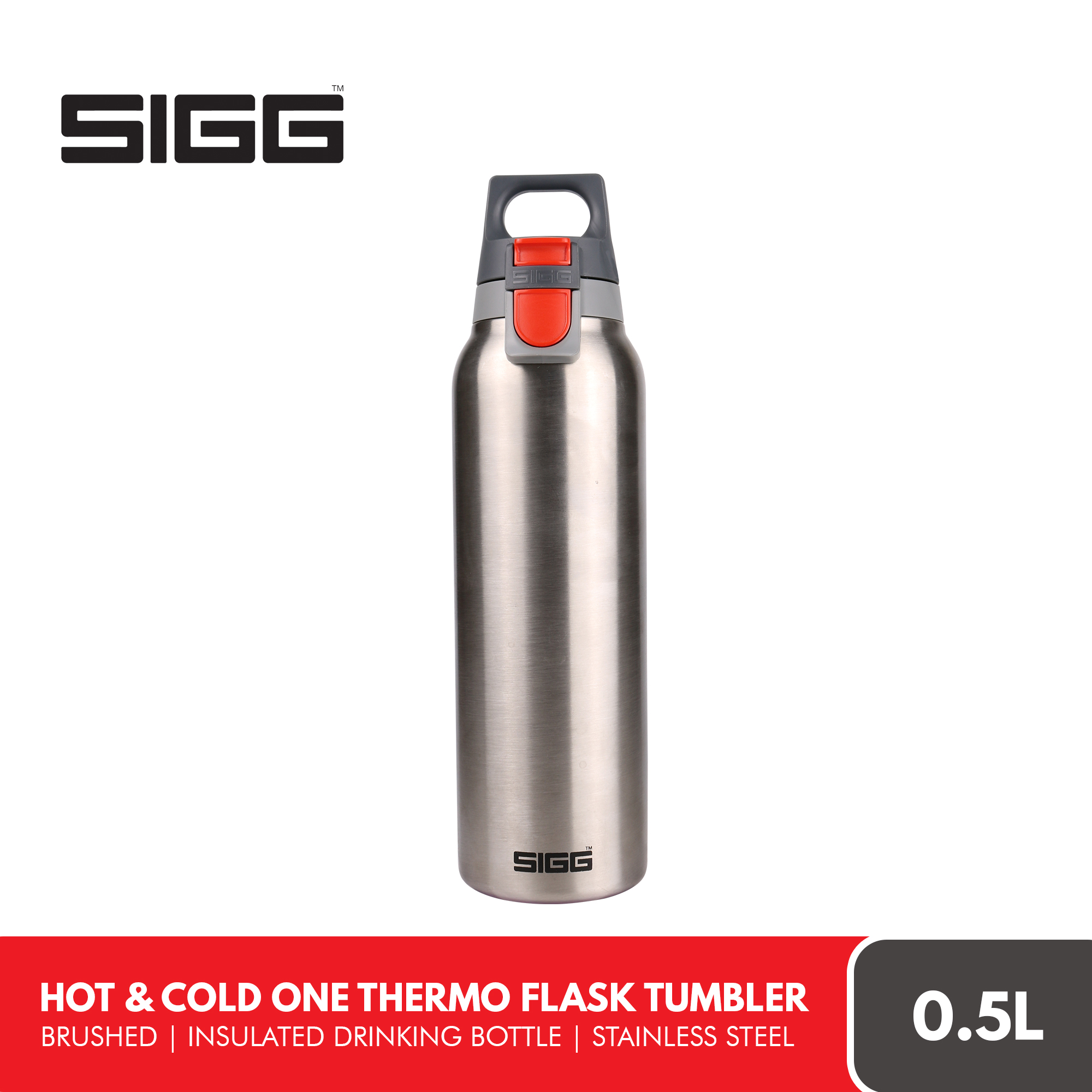 SIGG Thermo Flask Hot & Cold ONE Brushed 0.5l-17oz buy online