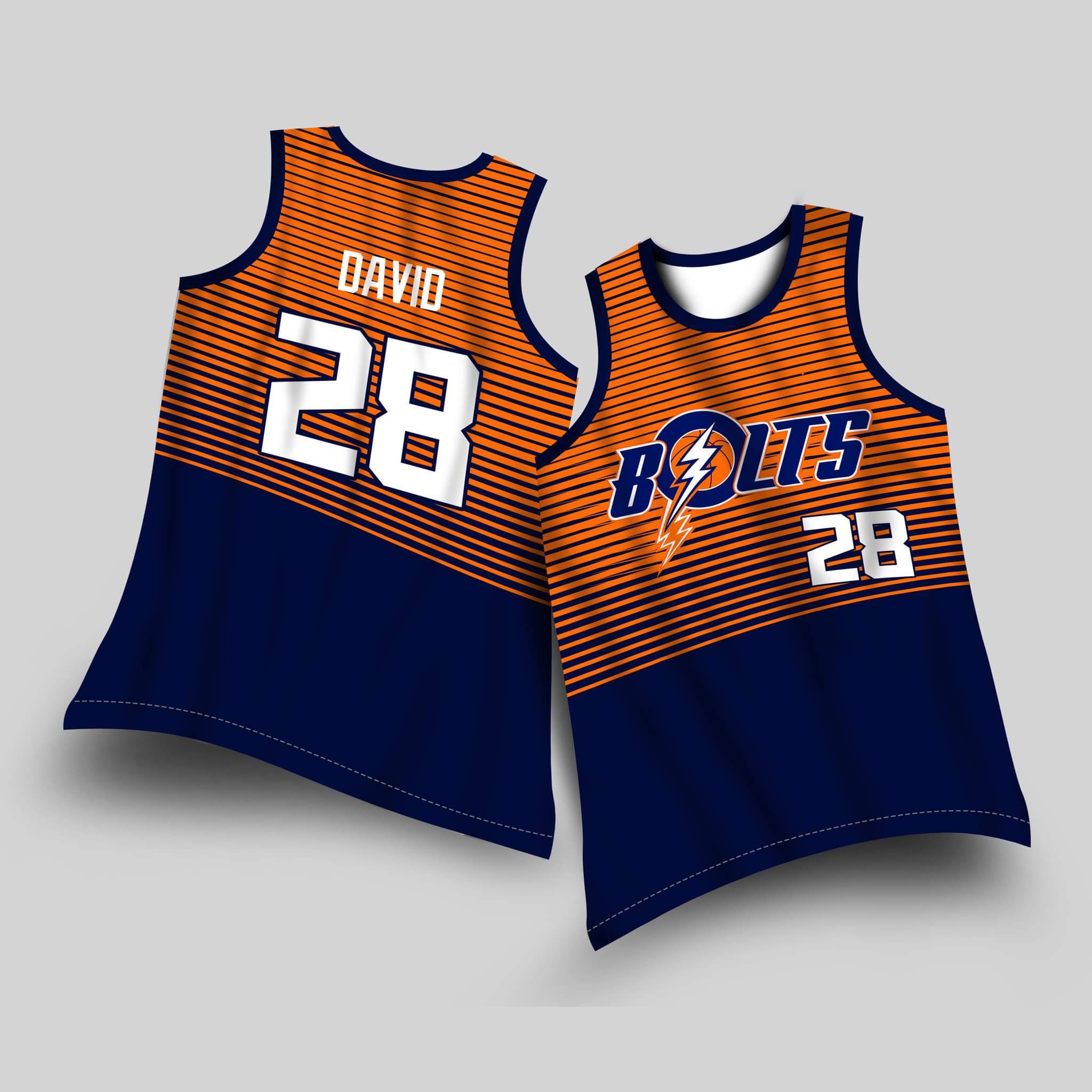 PBA JERSEY MERALCO BOLTS DAVID 28 JERSEY FULL SUBLIMATION Lazada PH