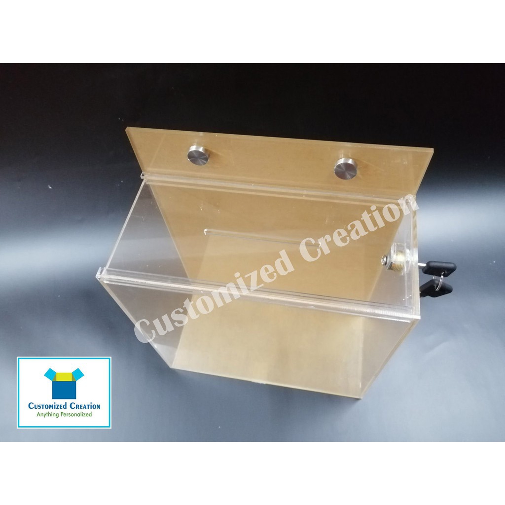 Acrylic suggestion box For wall or table use Lazada PH