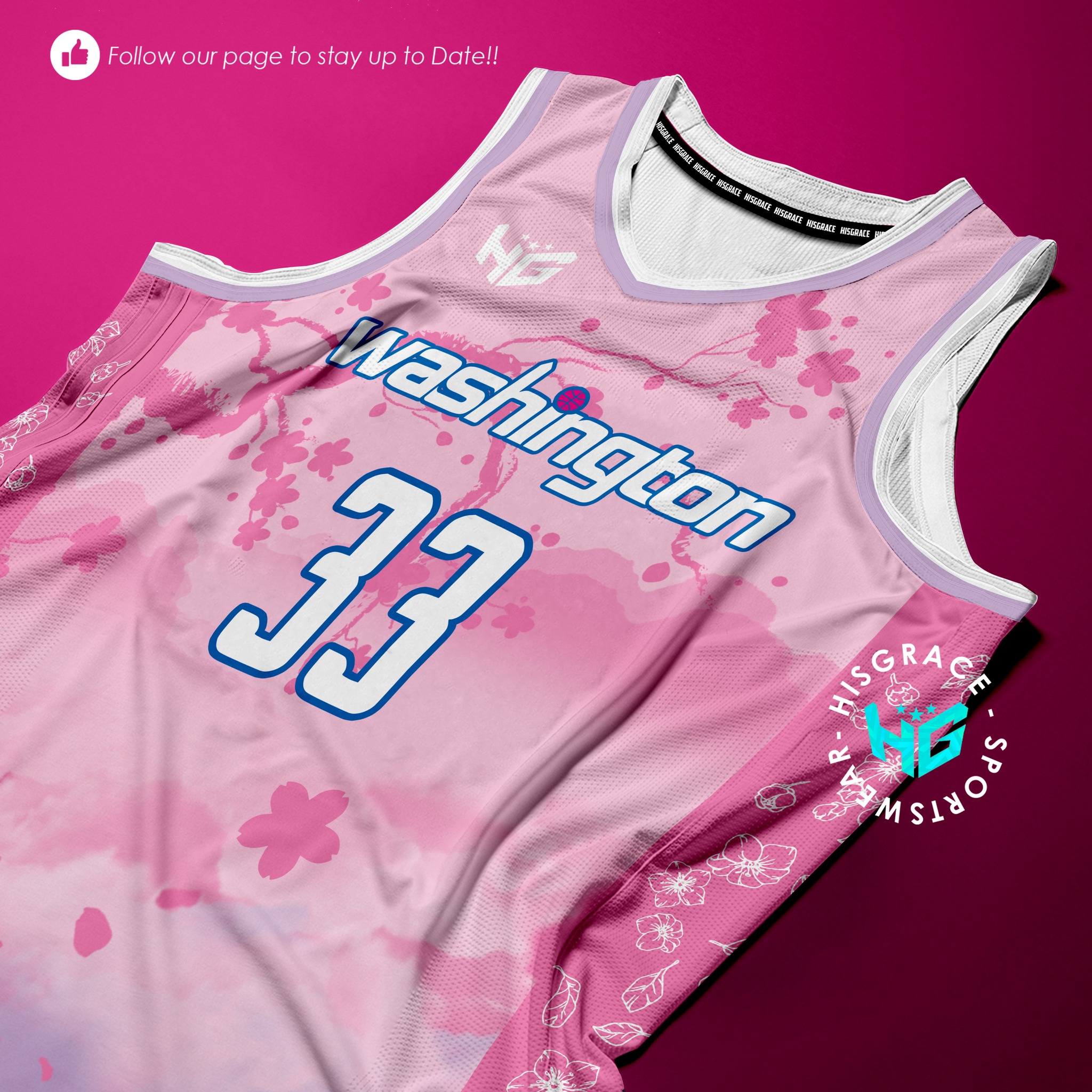 52 HG JERSEY CONCEPT WASHINGTON PINK Price dropped to just ₱375.00 - 4