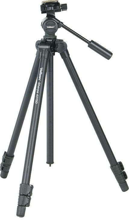 Velbon Sherpa 4370D Aluminium Tripod With PH-157Q 3-Way Pan Head