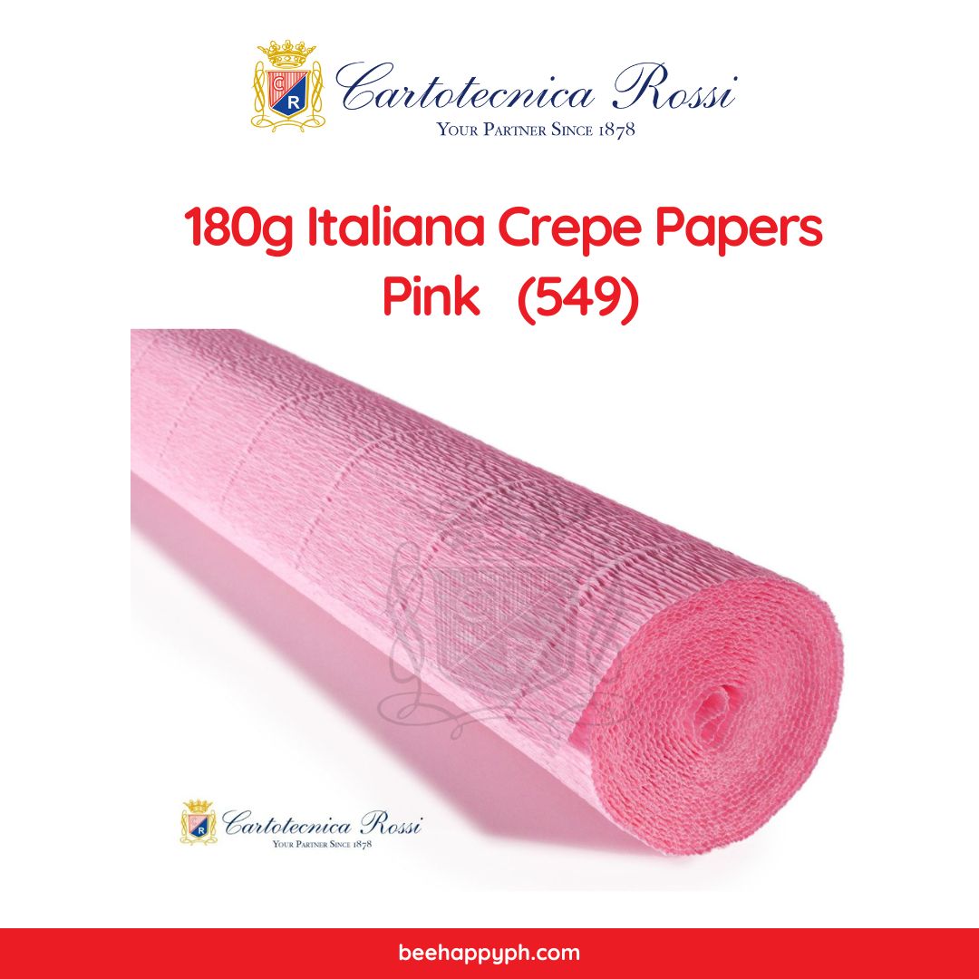 Italian Crepe Paper - 180g roll - 549 Pink