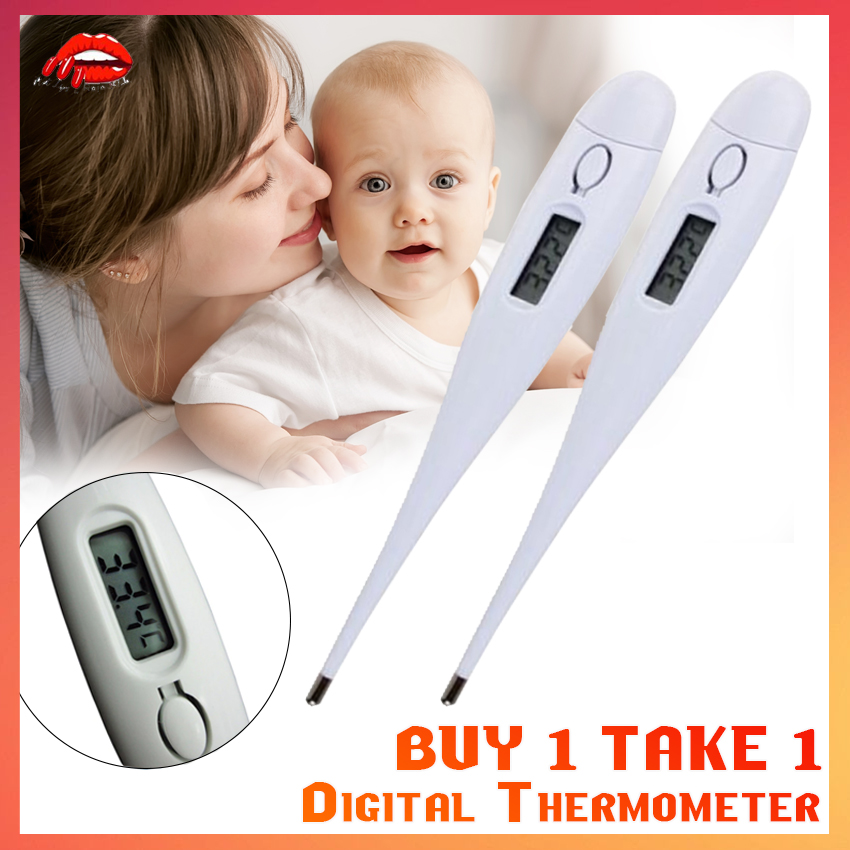 BUY 1 TAKE 1 Digital Thermometer with Beeper LCD Display for Adults and
