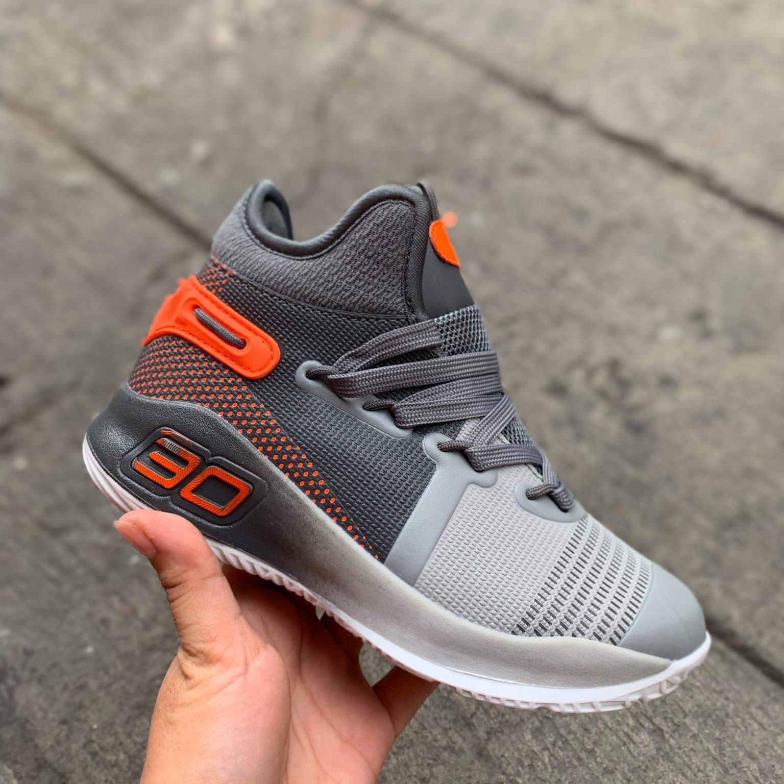 curry 6 kids grey