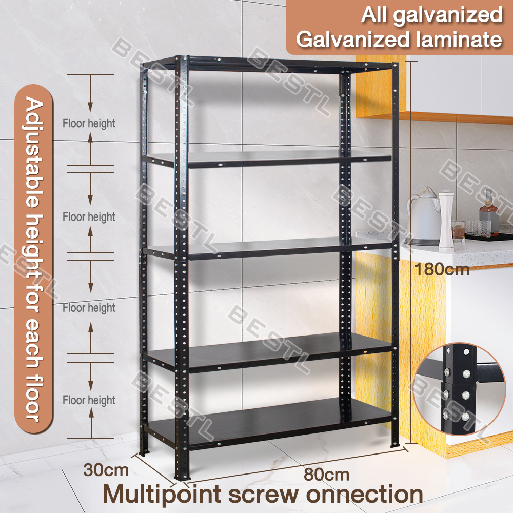 MultiPurpose 3/4/5 Steel Rack Metal Shelf Book Shelves Kitchen Storage