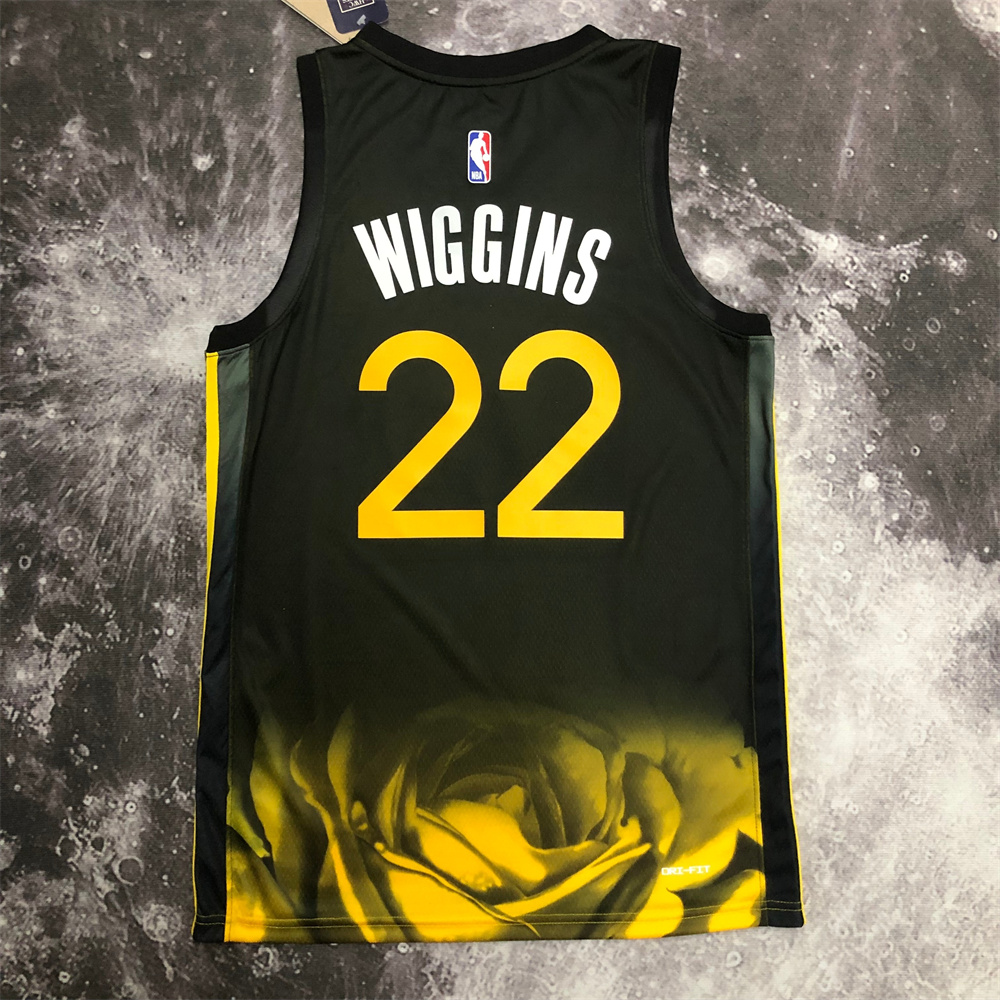 Nike Men's 2022-23 City Edition Golden State Warriors Andrew Wiggins #22  Black Dri-FIT Swingman Jersey