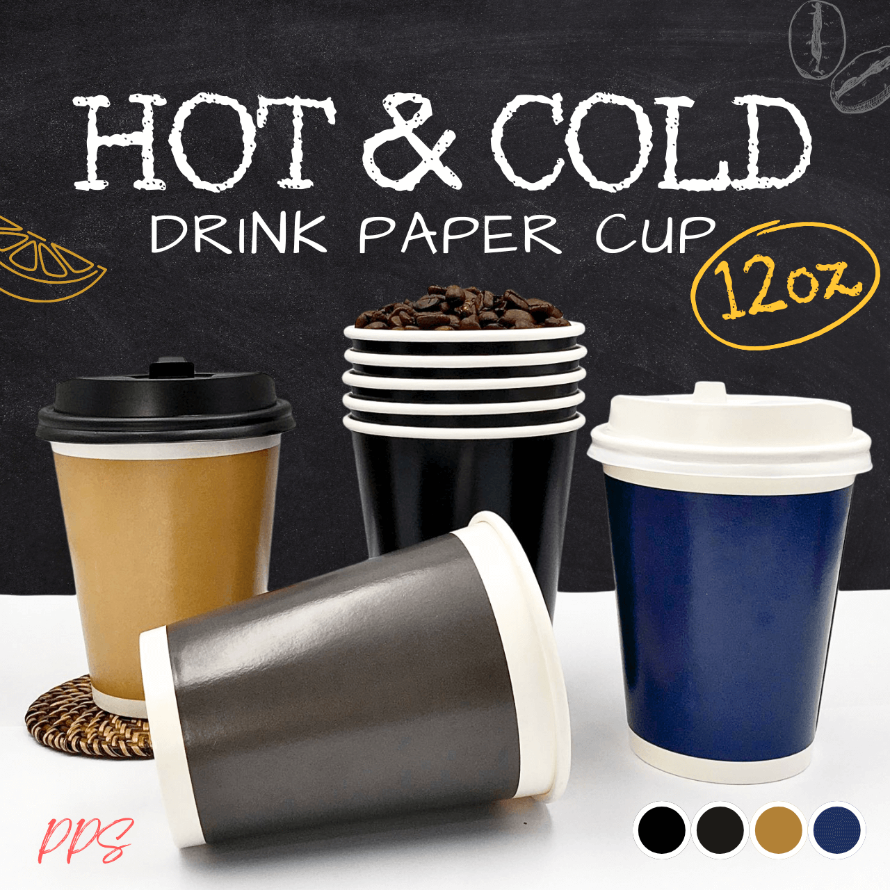 Hot cold on sale disposable cups