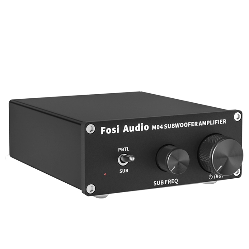 Fosi Audio M04 Mono Amplifier Subwoofer Amp 100W with Bass Power