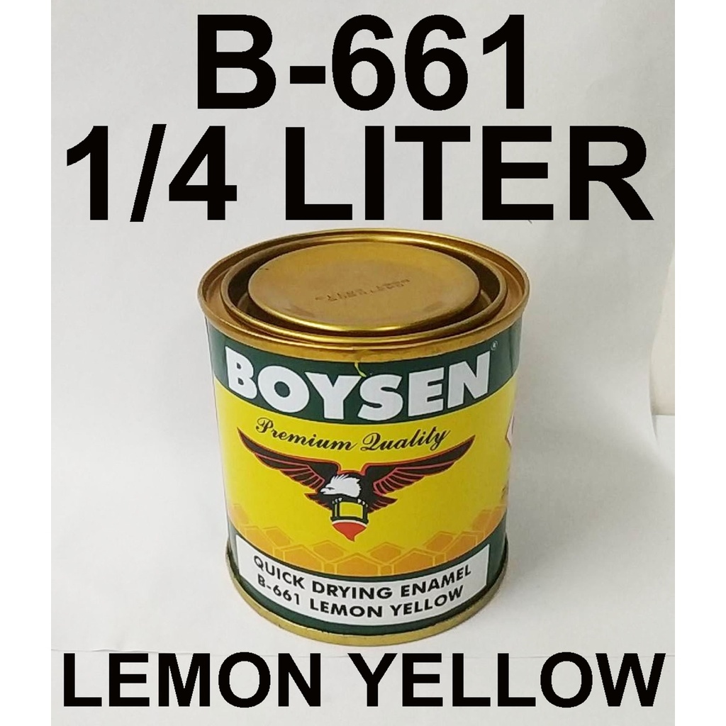 ﺴ BOYSEN QDE B-661 LEMON YELLOW ( 1/4 LITERS ...