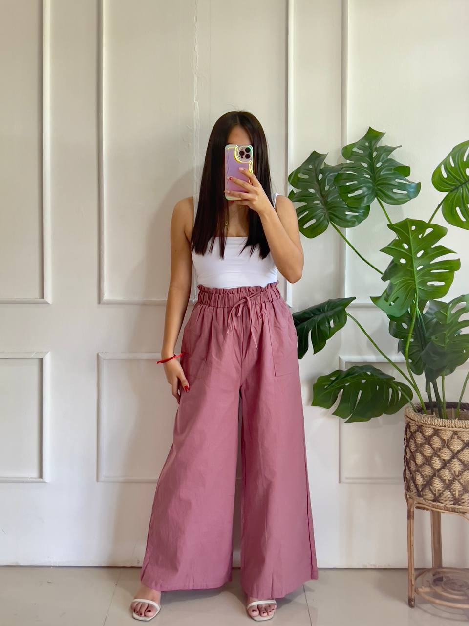 Breezy Bohemian Trousers Boho Chic Square Pants Free-Spirited