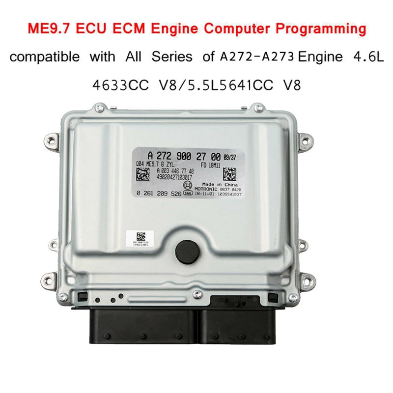 New for Mercedes Benz ME9.7 ECU ECM 272 Engine Computer Programming Compatible with All Series 273 Engine 4.6L 5.5L V8