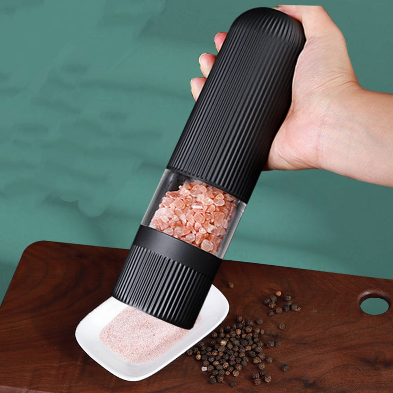 Automatic Pepper Grinder Battery Powered Salt Pepper With LED Light