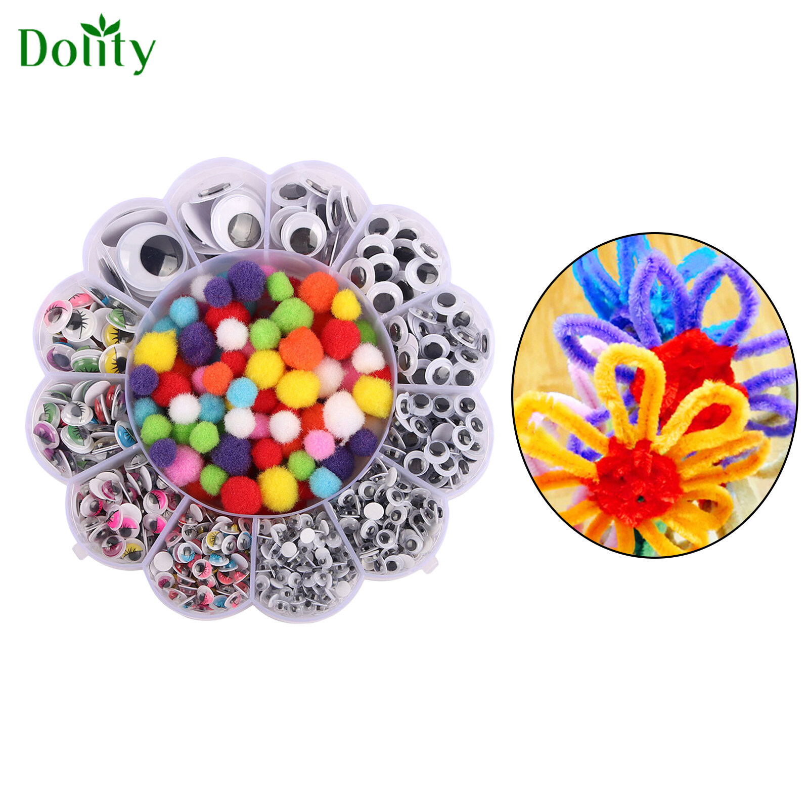 900pcs Colorful Buttons, Plastic Craft Buttons, Doll Buttons