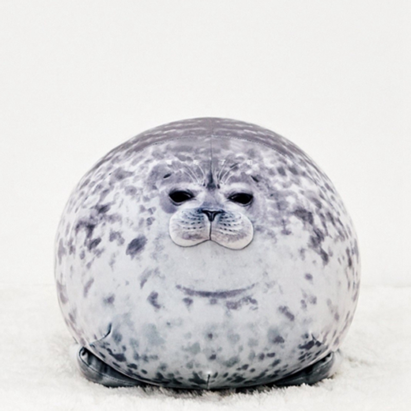 60Cm Chubby Blob Seal Plush Pillow Animal Toy Cute Ocean Animal Stuffed Doll