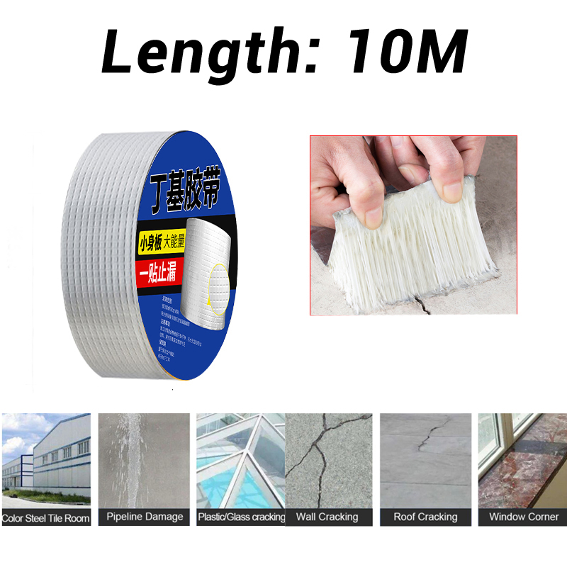 Butyl Waterproof Tape，Leak Proof Long Lasting Aluminum Foil Tape Leak