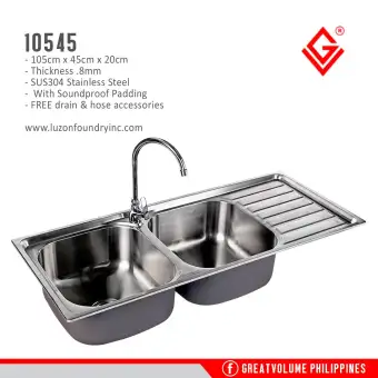 Gv 10545 Nf Sus304 Pressed Stainless Kitchen Sink Limited Offer