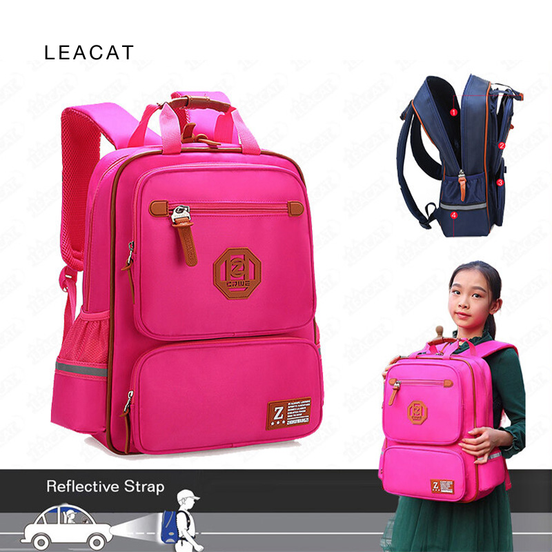 Leacat Children Primary School Bags Kids backpack Nylon Waterproof
