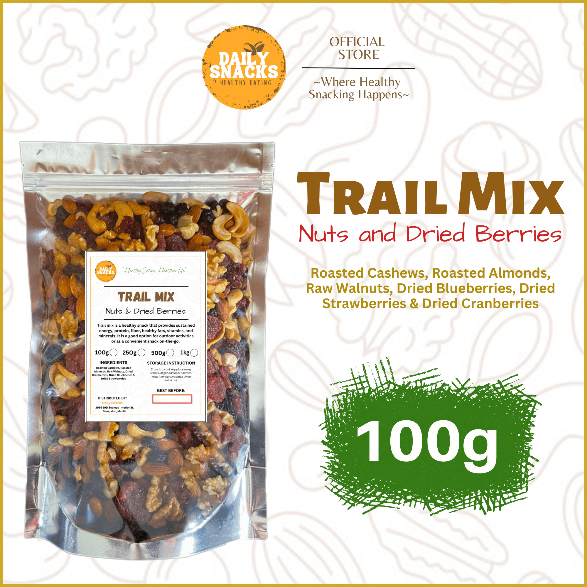 TRAIL MIX Nuts and Dried Berries - in Ziplock Pouch | Lazada PH