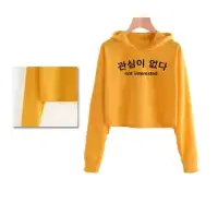 lazada crop top hoodie