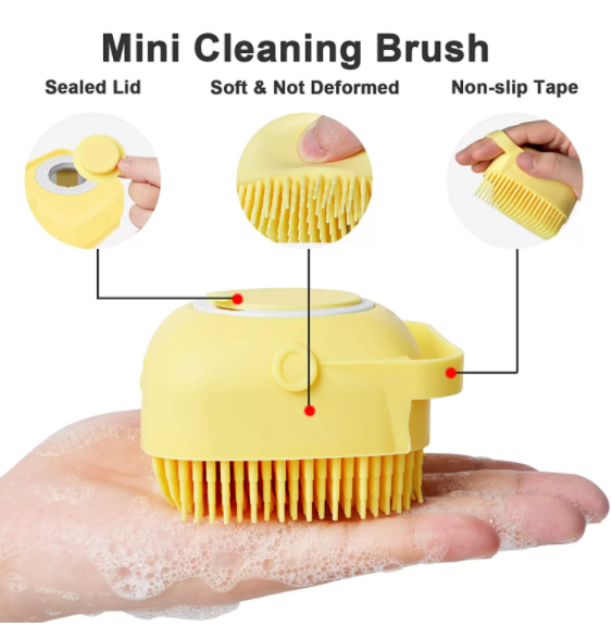 80ml Silicone Bath Body Brush Shower Scrubber With Gel Dispenser Soft  Massager Shower Loofah Brush Baby Shampoo Grooming Brushes - Bath Brushes,  Sponges & Scrubbers - AliExpress