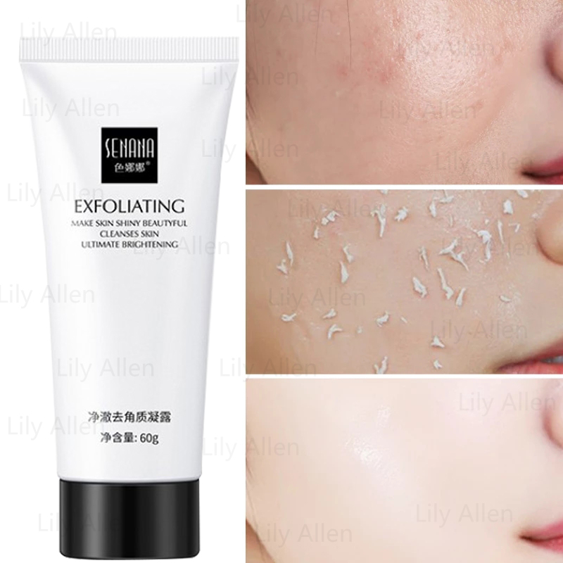 SENANA Face Exfoliating Gel Aloe Vera Facial Exfoliating Scrub Cleanses