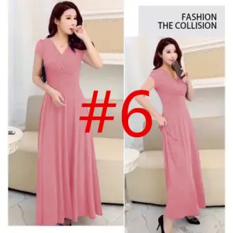 lazada long dress casual