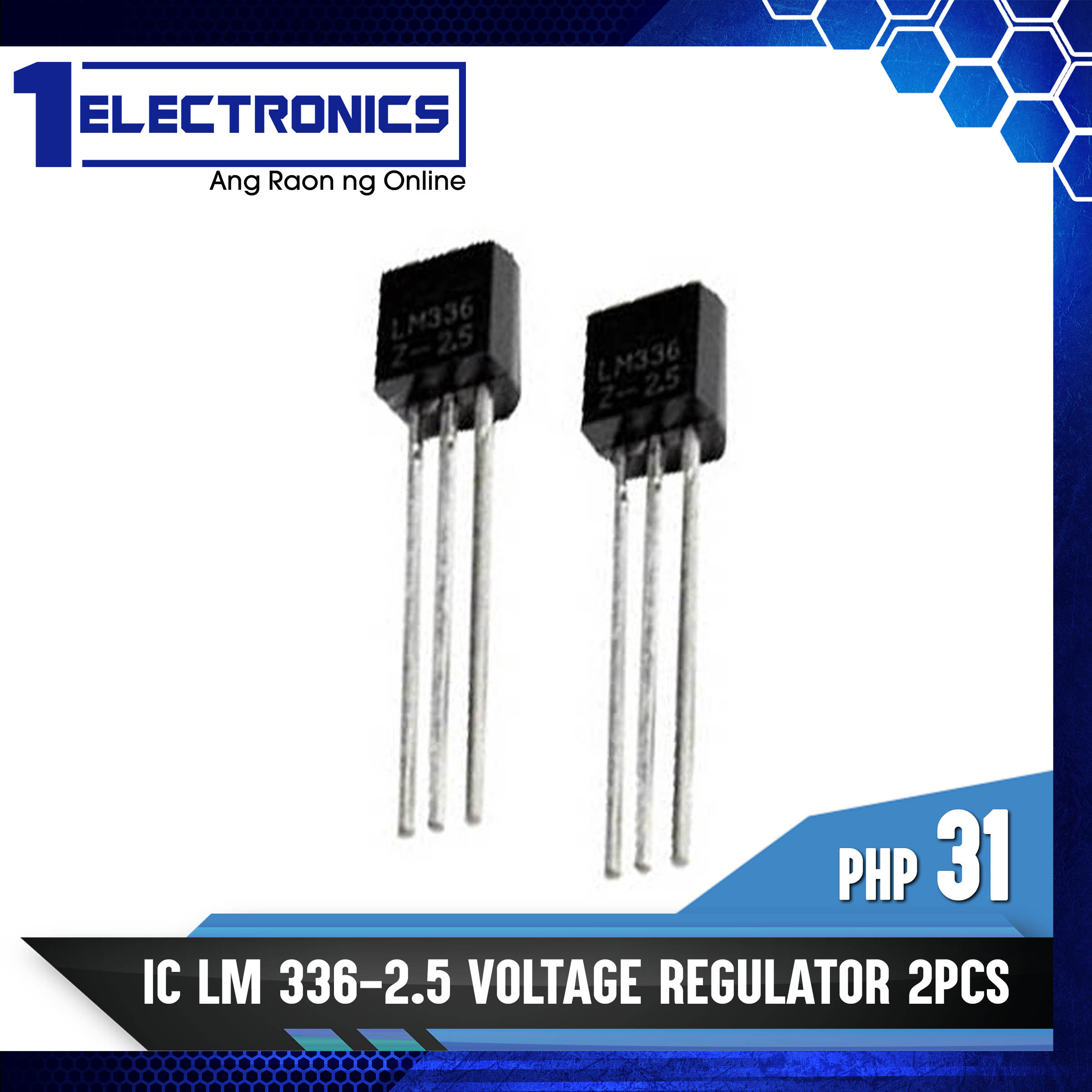 1Electronics 2pcs IC LM 336 2.5 VOLTAGE REGULATOR Lazada PH