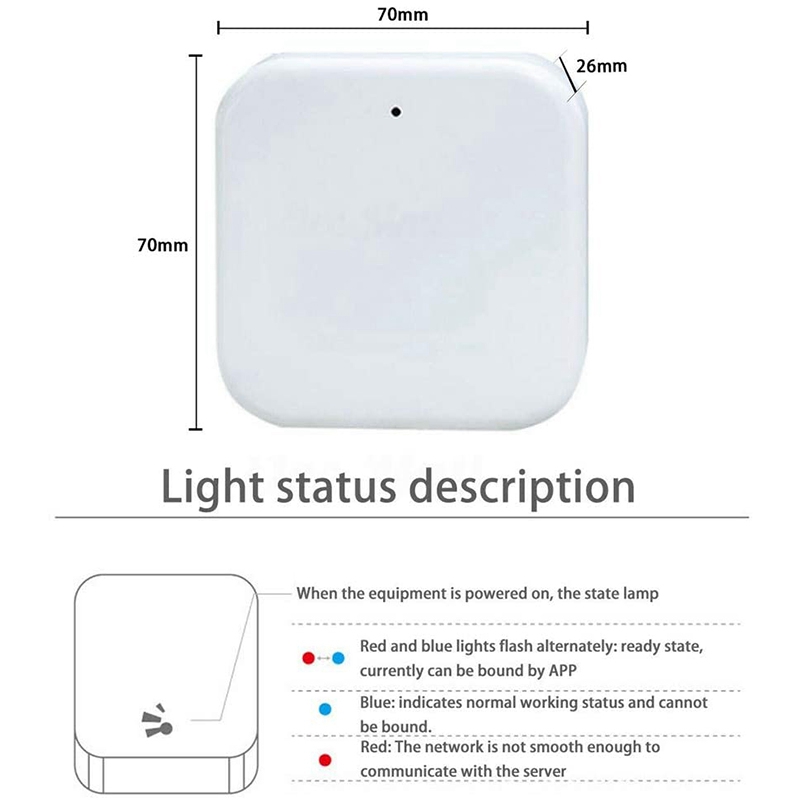 Bluetooth Wifi Gateway Fingerprint Password Smart Electronic Door Lock Home Bridge Ttlock App Control Gateway Hub