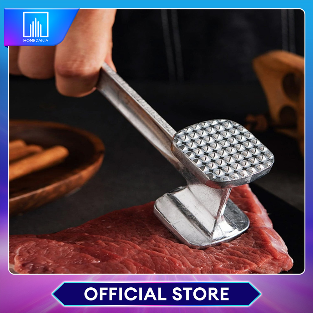 1pc, Meat Hammer, Double-sided Meat Mallet, Metal Meat Pounder, Meat  Tenderizer For Tenderizing Steak, Beef And Fish, Meat Tenderizer Hammer,  Meat Ten