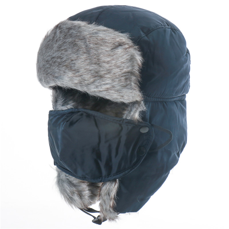 Source Trooper winter hat with ear flaps trapper hunting hat fur