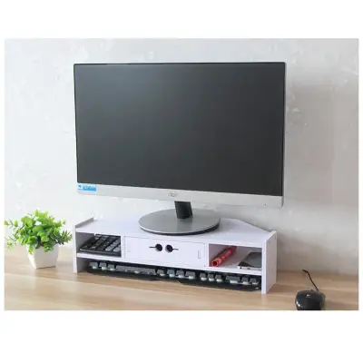 Desktop Monitor Stand LCD TV Laptop Computer Screen Riser Shelf Rack Version 1
