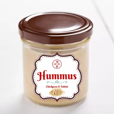 HUMMUS DIP 120ml (CHICKPEAS AND TAHINI ALL NATURALS)