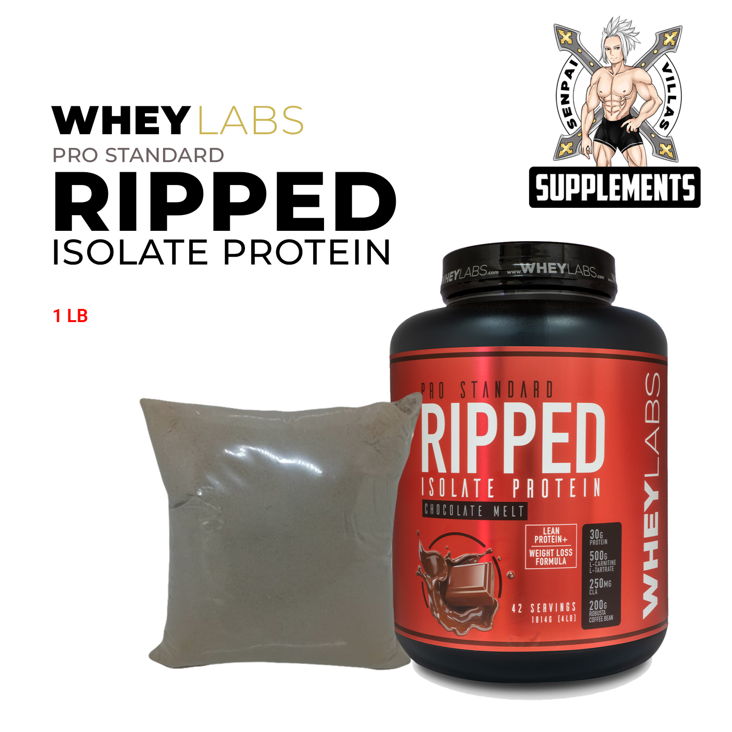 WHEYLABS PRO STANDARD RIPPED ISOLATE PROTEIN 1LB Lazada PH