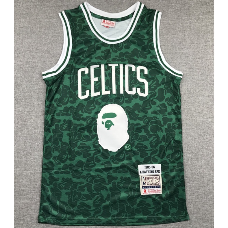 bape celtics jersey