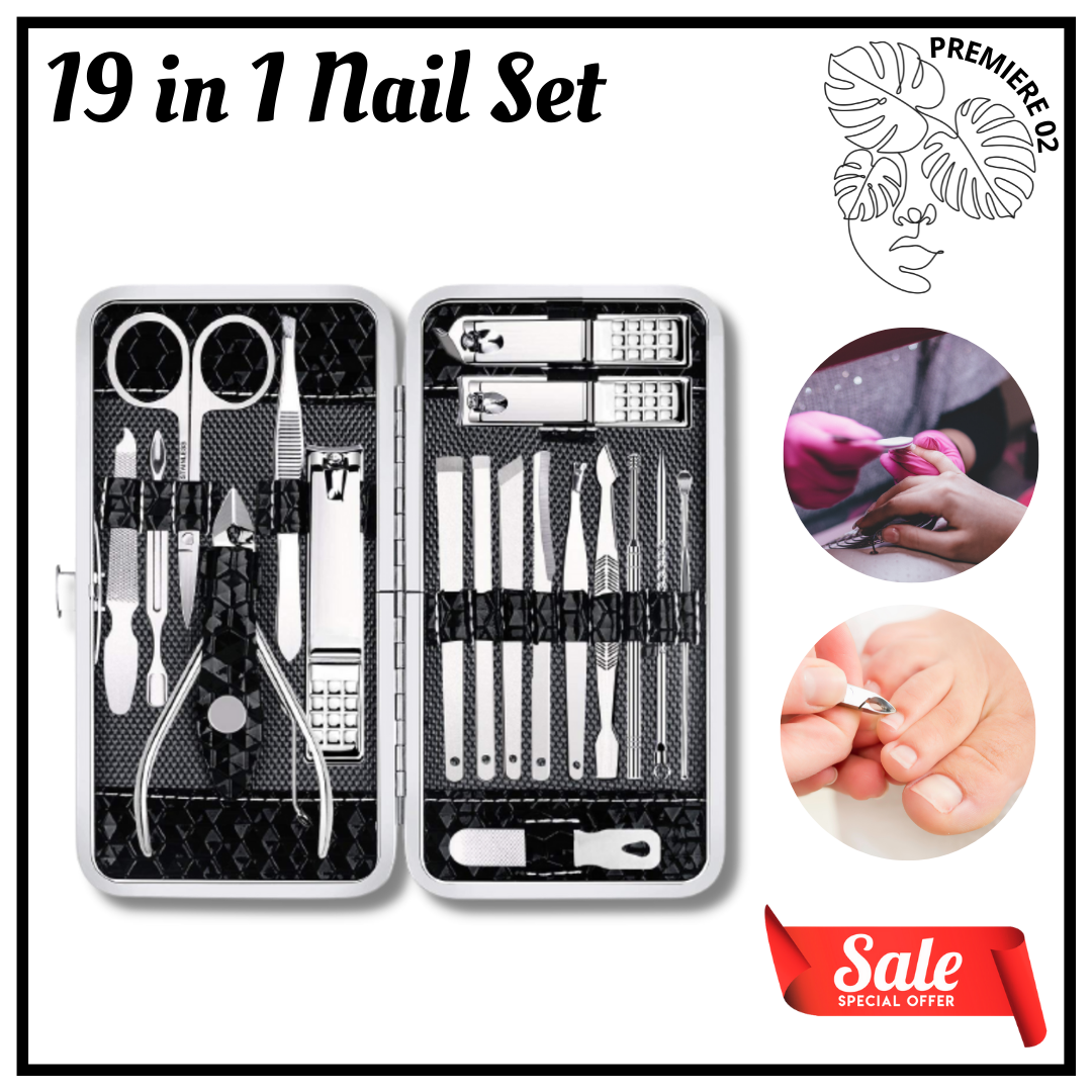 BEST SELLING! 19 in 1 Manicure and Pedicure Set Tools Manicure Set