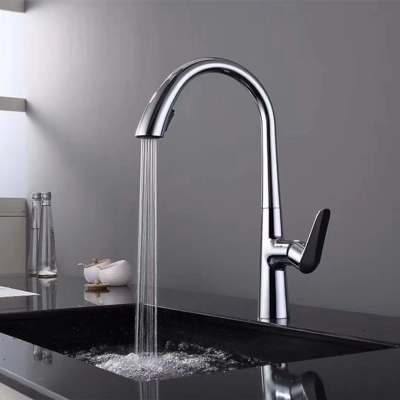 KOTOT highquality brass 360 ° rotation gray kitchen faucet kitchen