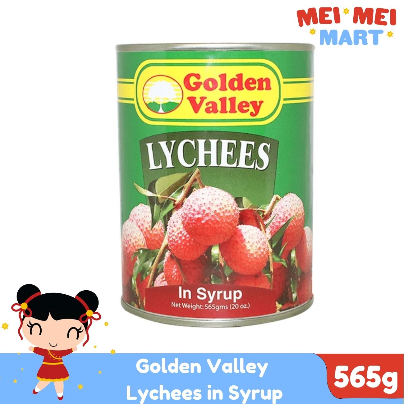 Golden Valley Canned Lychee Lychees in Syrup 565g Lazada PH