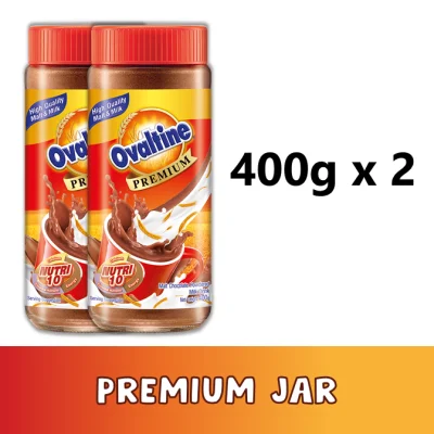 Ovaltine Premium 400g Jar Pair Bundle