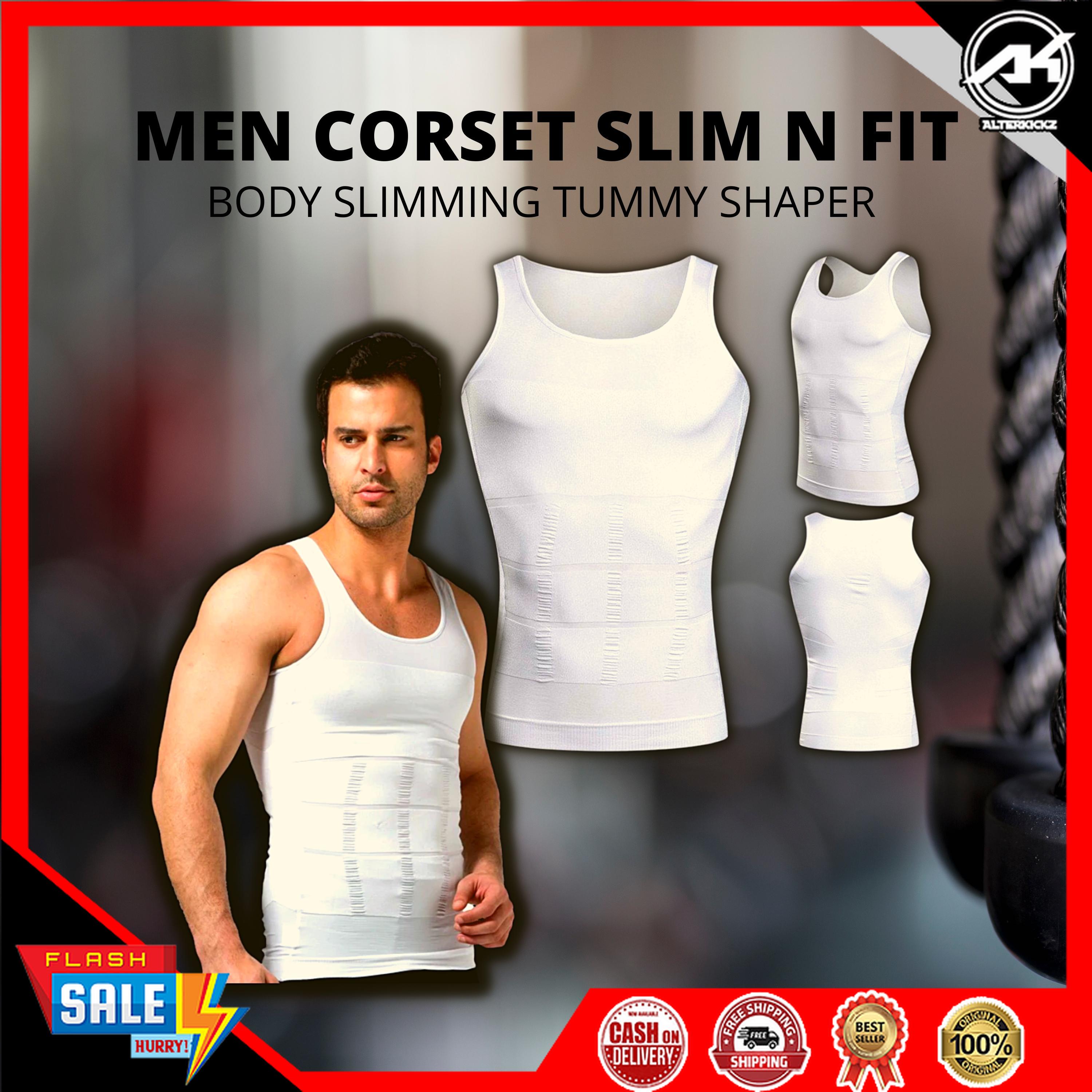 Original Men Corset Slim Lift Fit Body Slimming Tummy Shaper Running Vest  Belly Waist Girdle Shirt