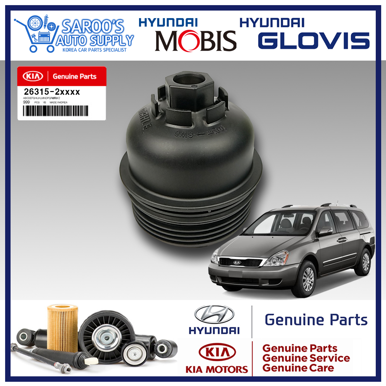 [Genuine] Oil Filter Cap For Kia Grand Carnival , 20102014 , Original