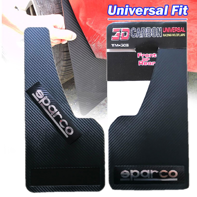 Buy 2pcs Universal 3D Carbon Fiber Car Mudflap Mud Guard Mudguards