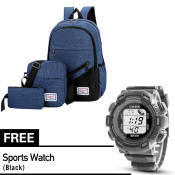 "Business Laptop Backpack Set with Sport Watch - "