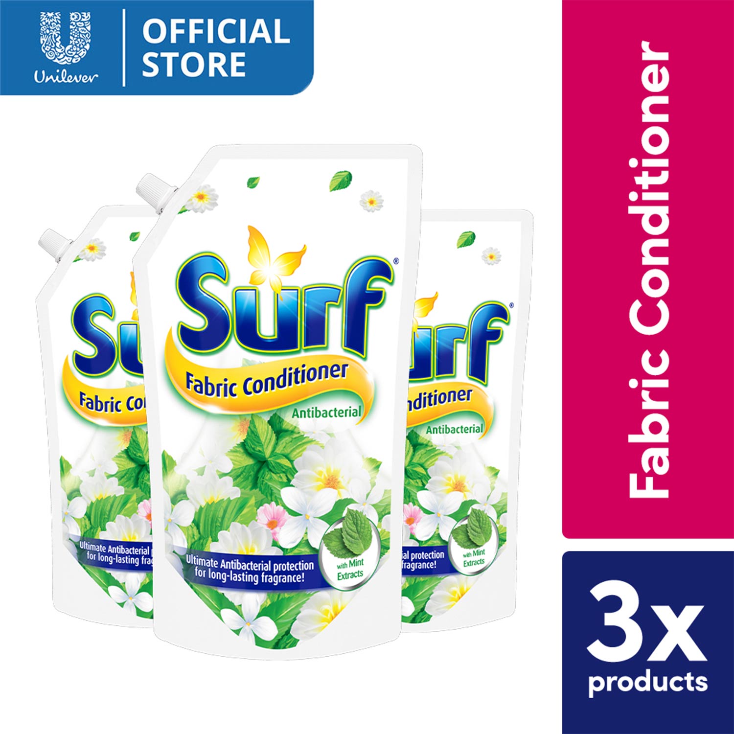 Surf Antibacterial Laundry Fabric Conditioner 1.5L Pouch 3x Lazada PH