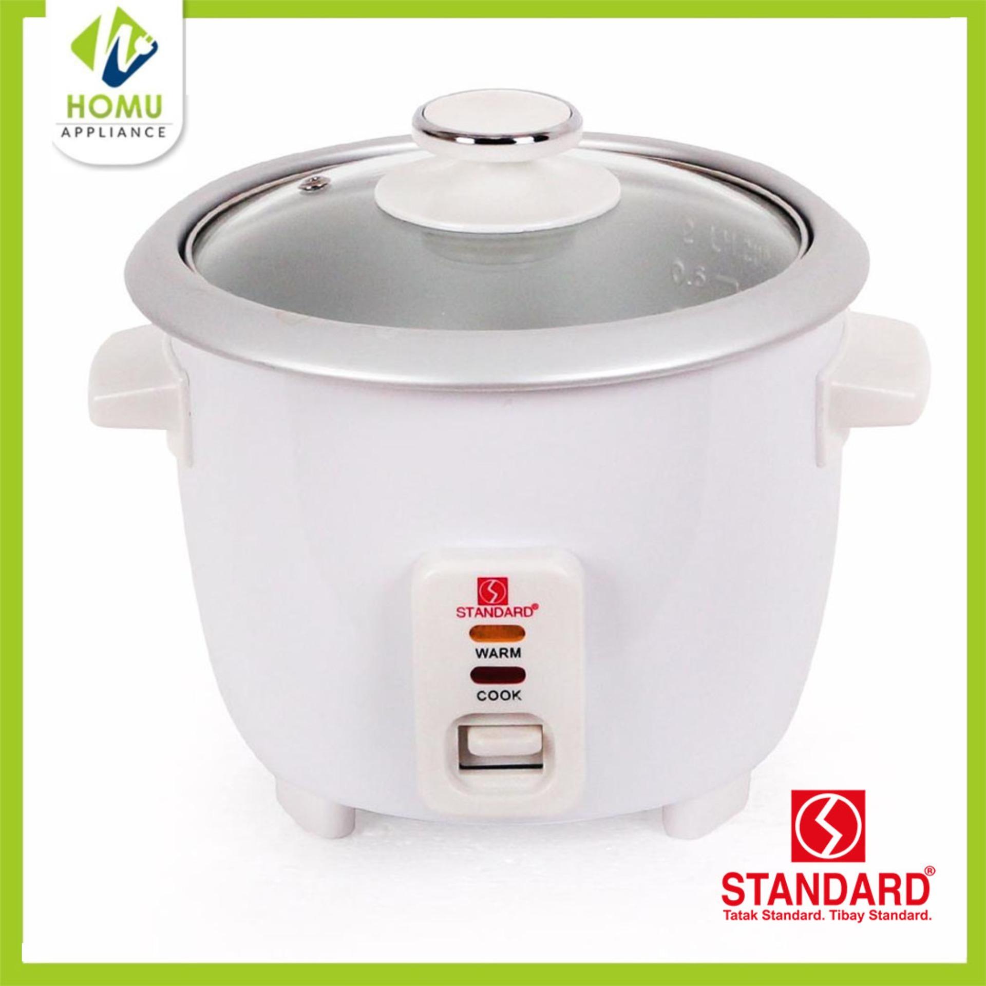 Standard SRG 0.6L Conventional Keep Warm Function Rice Cooker Glass