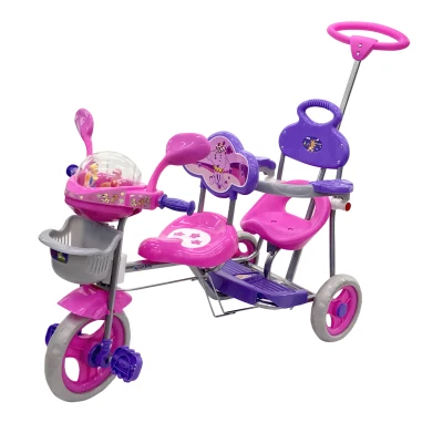 MoonBaby MB-3104DS 2-Seater Tricycle (Pink)