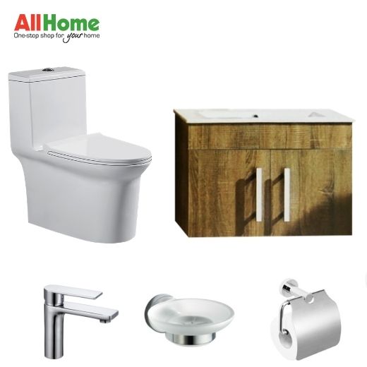 Toilet Package Ares 6679T Water Closet with Vanity Brauhn