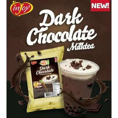 Injoy Instant Dark Chocolate Milk Tea Powder Mix Drink 500g 4Liters