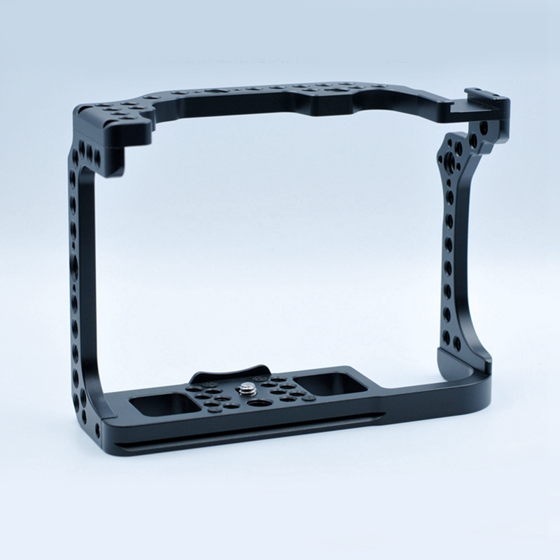 Camera Cage for Canon EOS R Feature with 1/4 3/8 Thread Holes for Magic Arm Microphone Fill Light Attachment