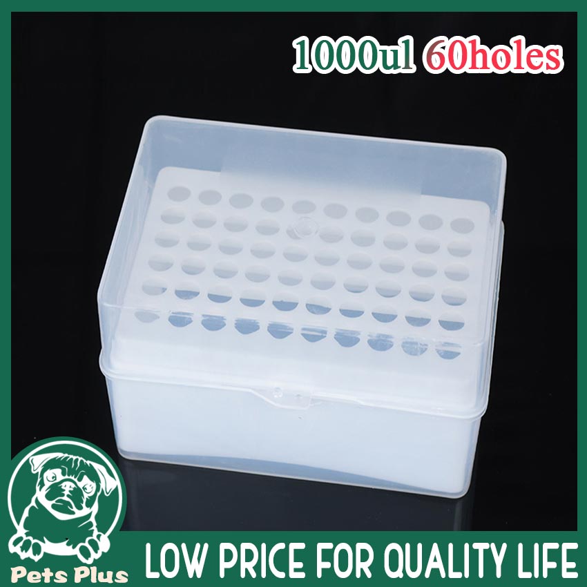 1set Lab 1000ul Plastic Pipettor Tip Box with Pipette Filter Tips For ...
