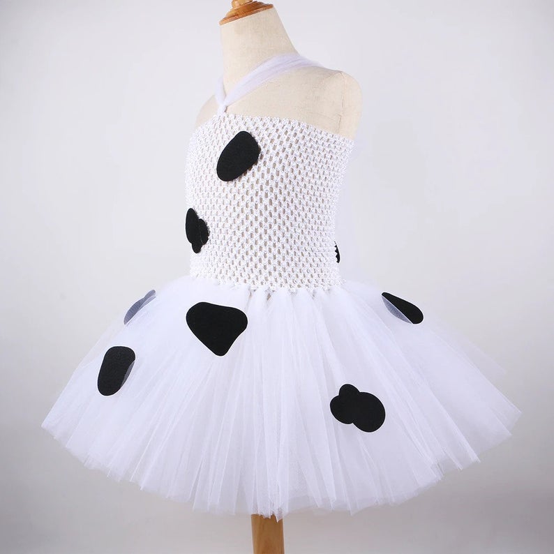 irls Milk Cow Tutu Dress - Kids Halloween Costume - Farm Animal Tutu Outfit  - Baby Girl Birthday Party Cow Dress - Birthday Costume This a-moo-zing cow  costume is guaranteed to turn